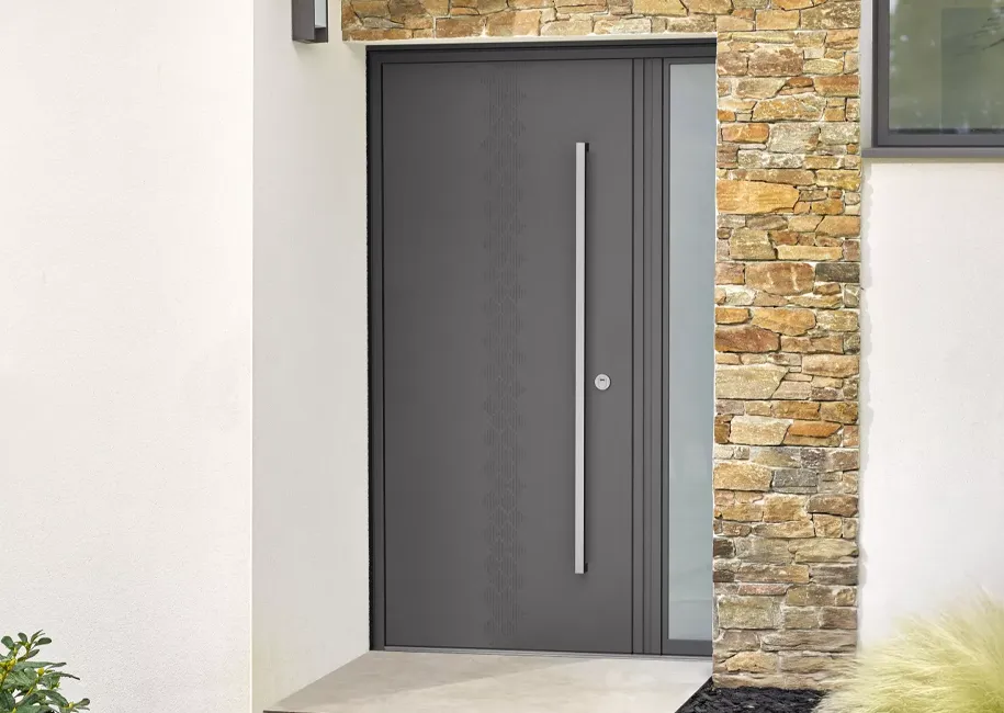 Portes d'entrées PVC, Alu, Bois