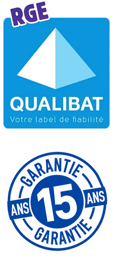 Certifié RGE Qualibat et garantie décennale